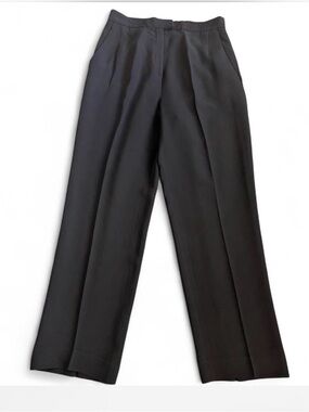 Lafayette 148 New York Black Wide-Leg Trousers